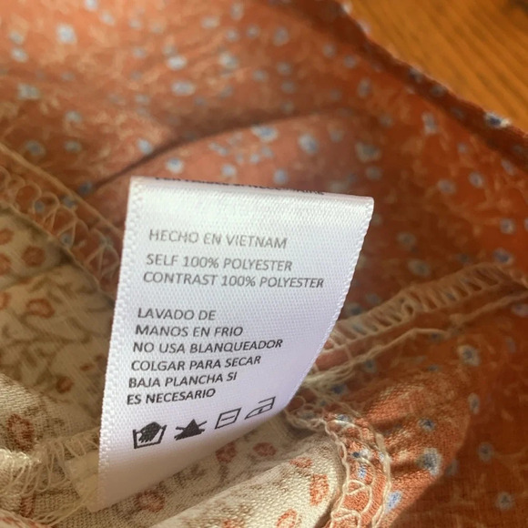 Paper crane blouse, floral peplum top - Picture 9 of 9